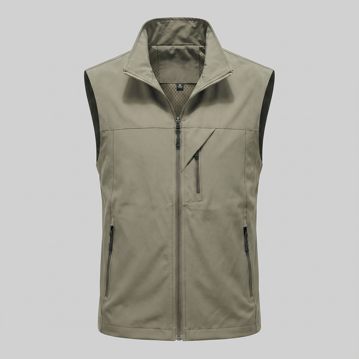 Rowan | Rugged Utility Gilet with Zip Pockets for Men