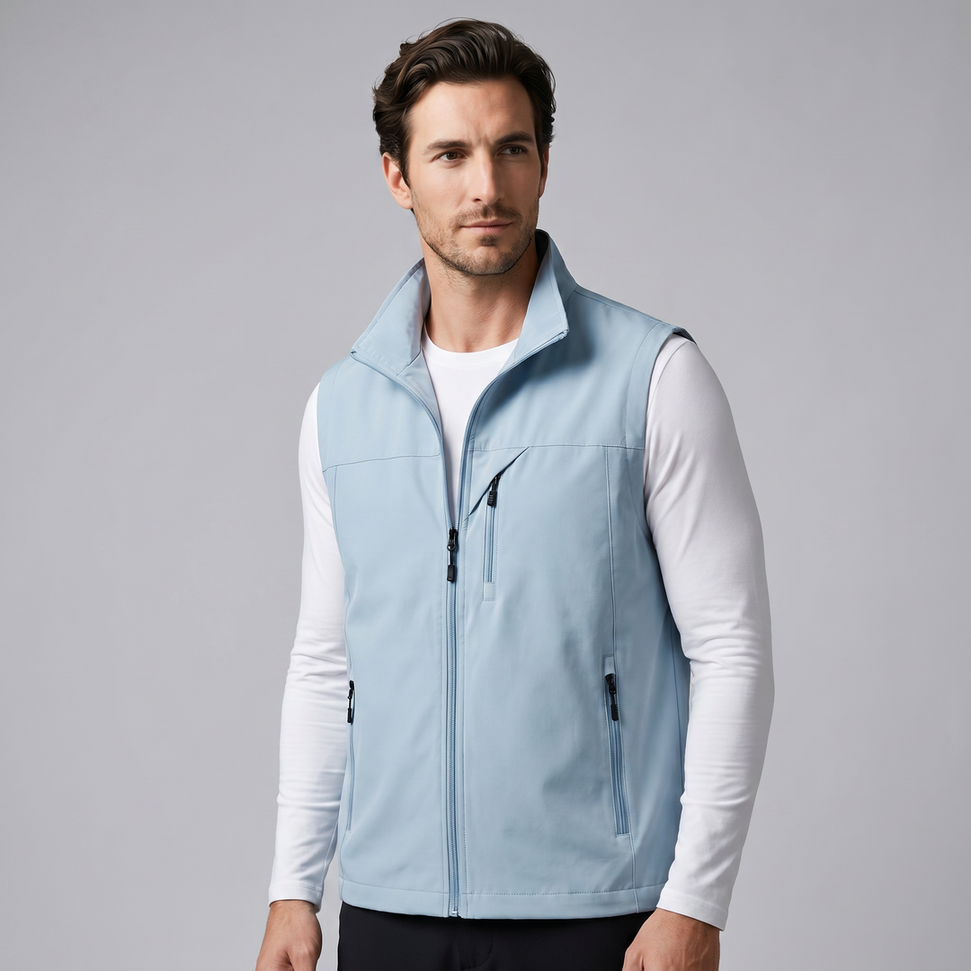 Rowan | Rugged Utility Gilet with Zip Pockets for Men