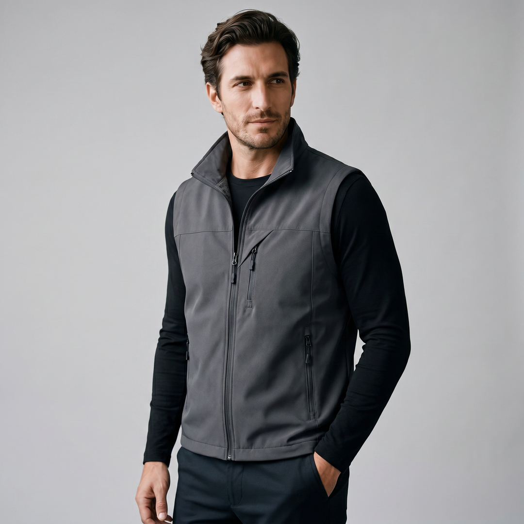 Rowan | Rugged Utility Gilet with Zip Pockets for Men