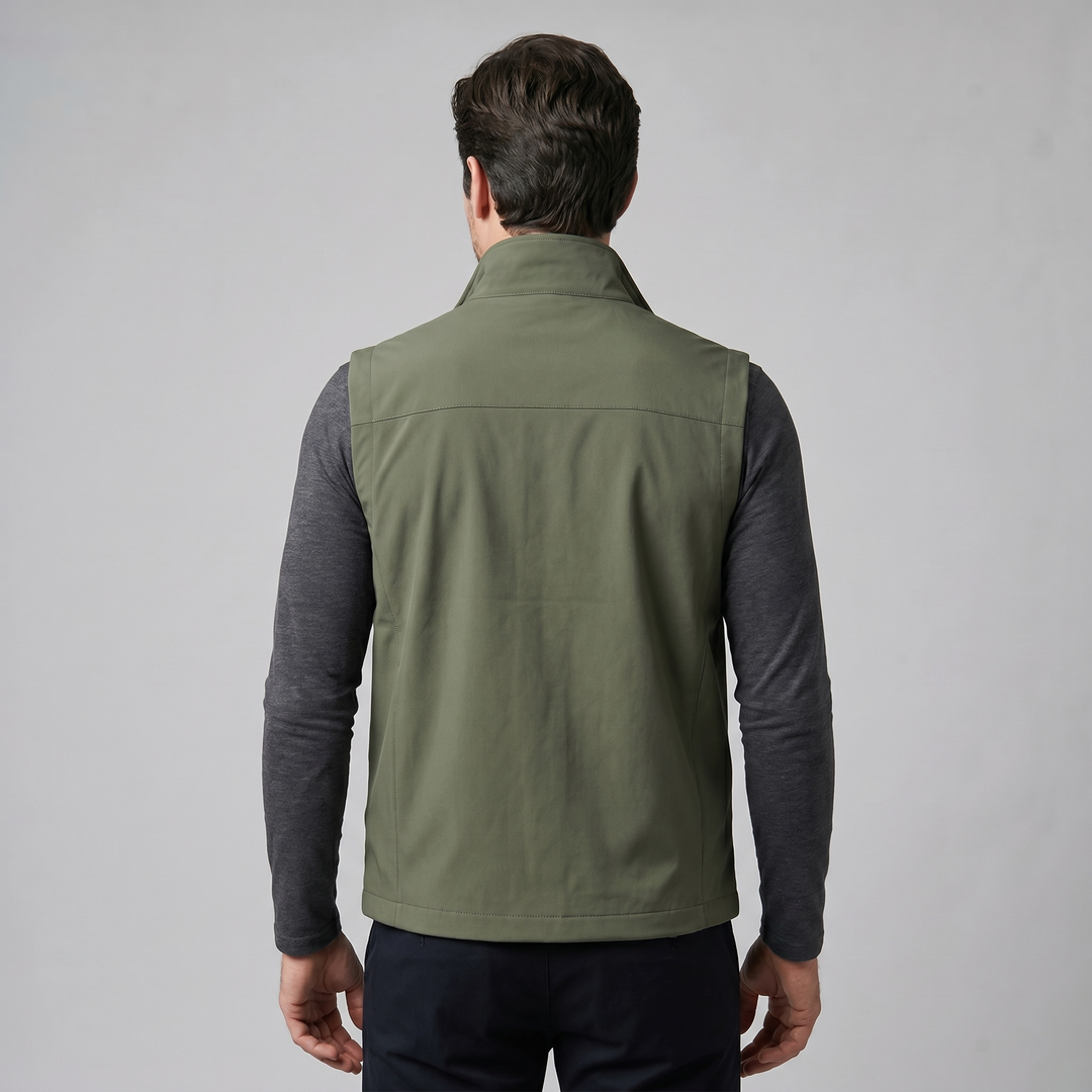 Rowan | Rugged Utility Gilet with Zip Pockets for Men