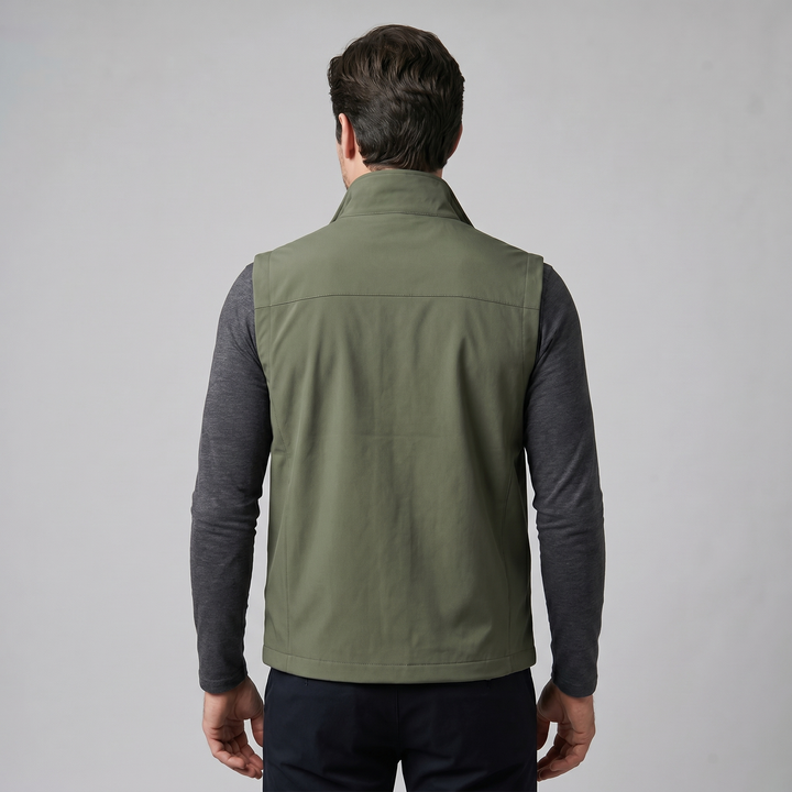 Rowan | Rugged Utility Gilet with Zip Pockets for Men