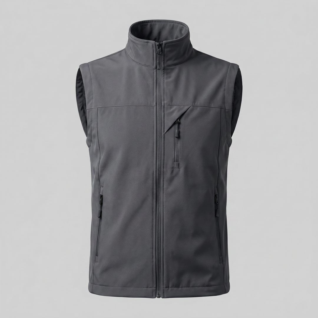 Rowan | Rugged Utility Gilet with Zip Pockets for Men