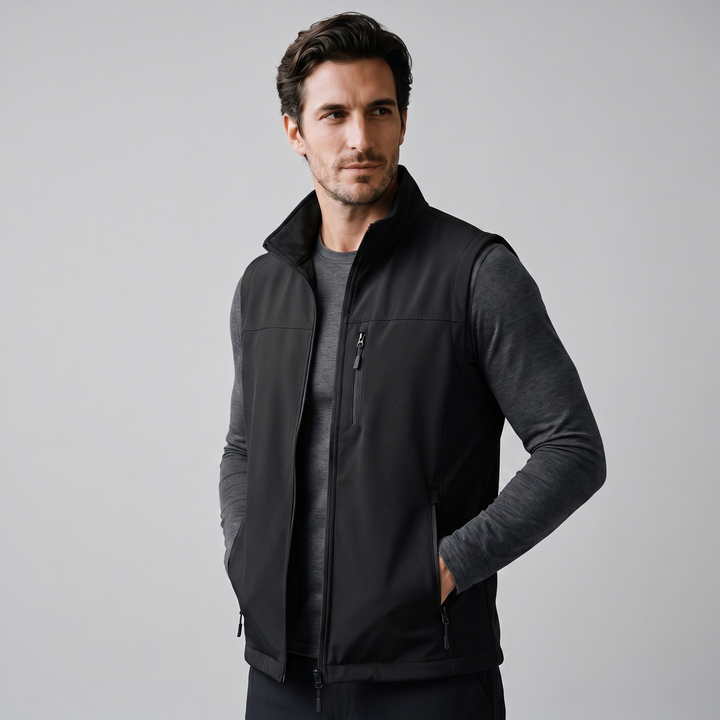 Rowan | Rugged Utility Gilet with Zip Pockets for Men