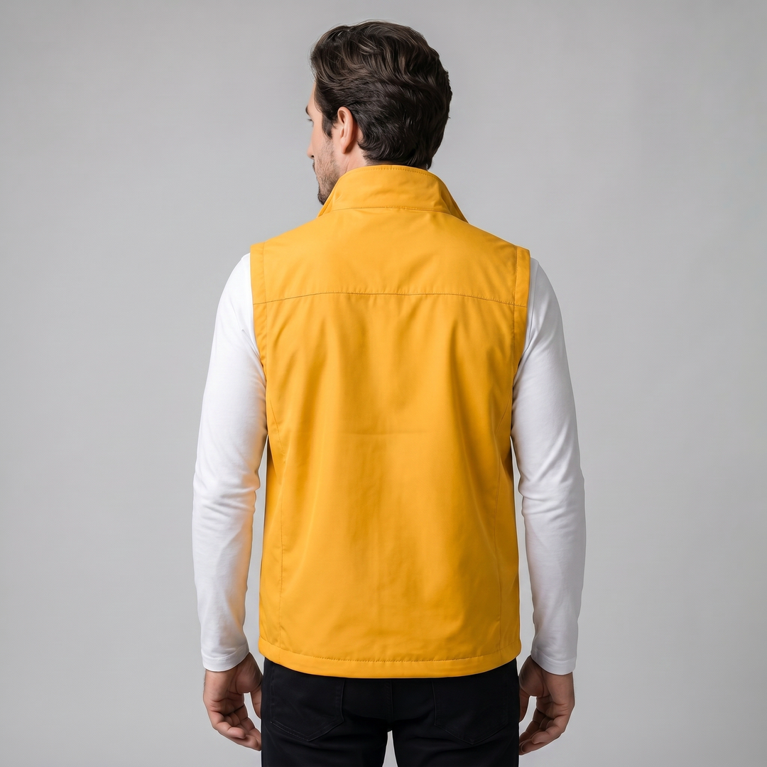 Rowan | Rugged Utility Gilet with Zip Pockets for Men