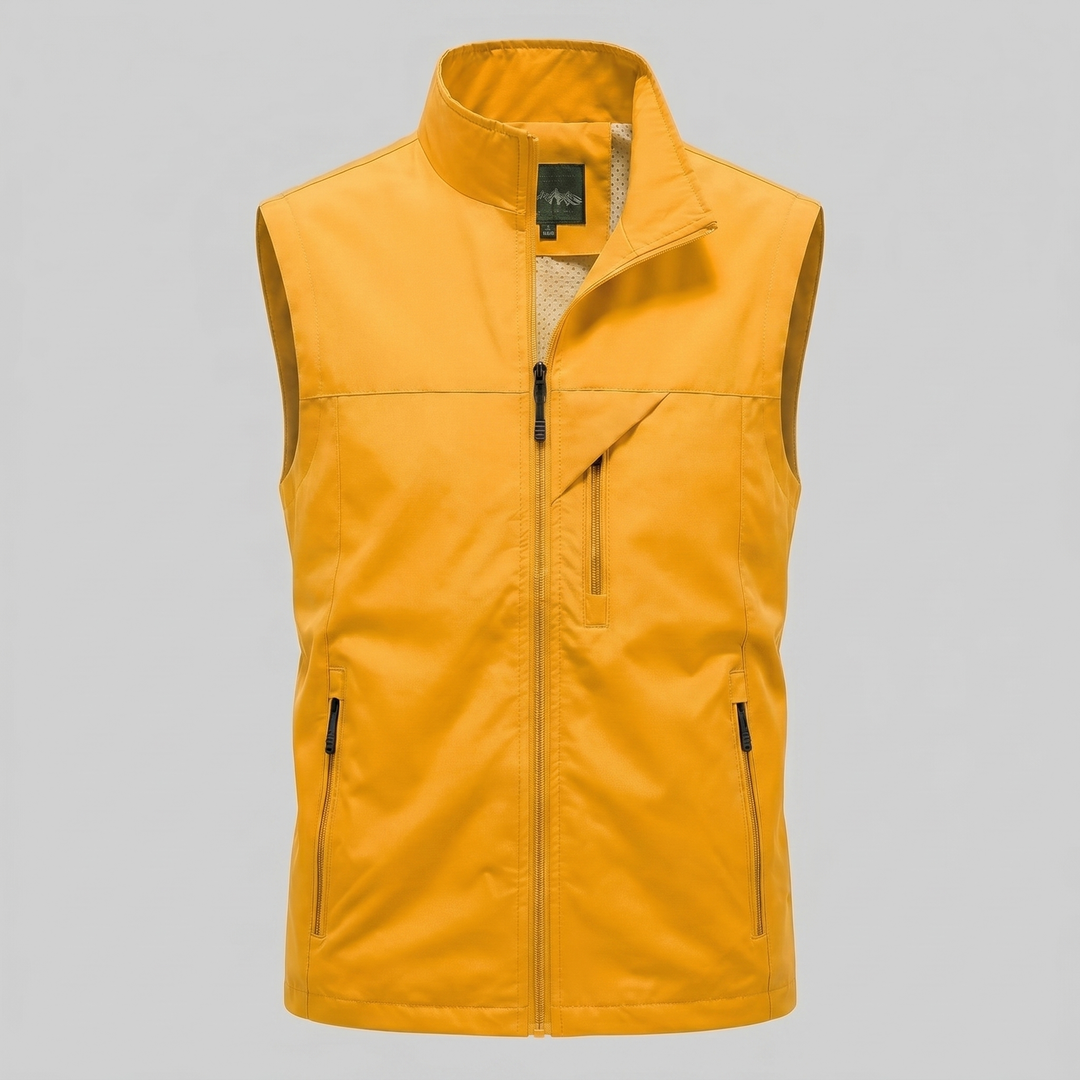 Rowan | Rugged Utility Gilet with Zip Pockets for Men