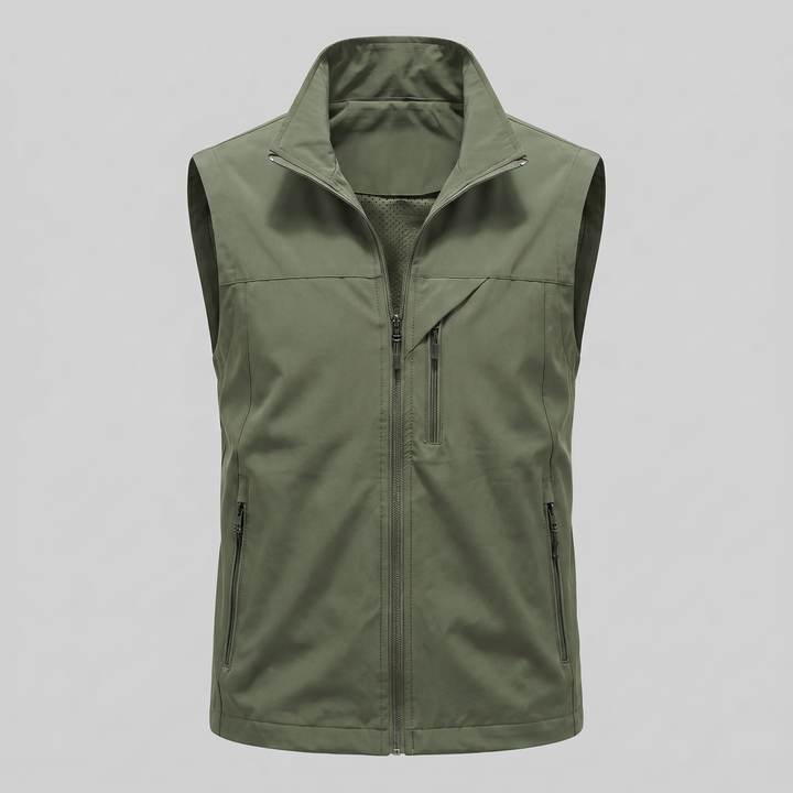 Rowan | Rugged Utility Gilet with Zip Pockets for Men