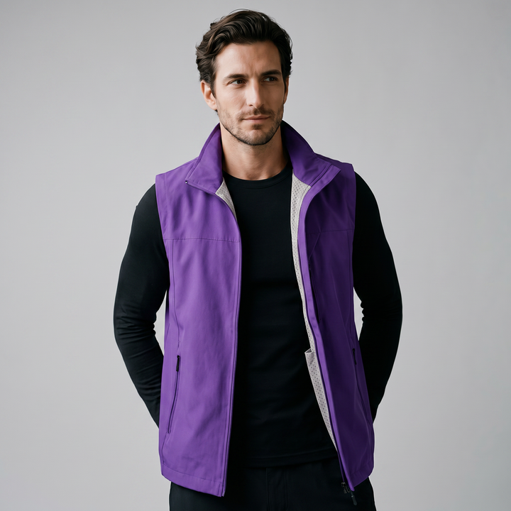Rowan | Rugged Utility Gilet with Zip Pockets for Men