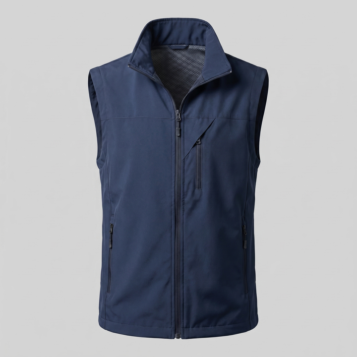 Rowan | Rugged Utility Gilet with Zip Pockets for Men