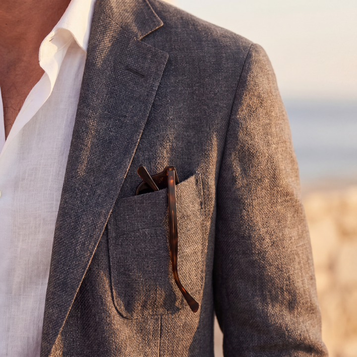 Jasper | Relaxed Linen Blazer for Men's Smart Casual Wear