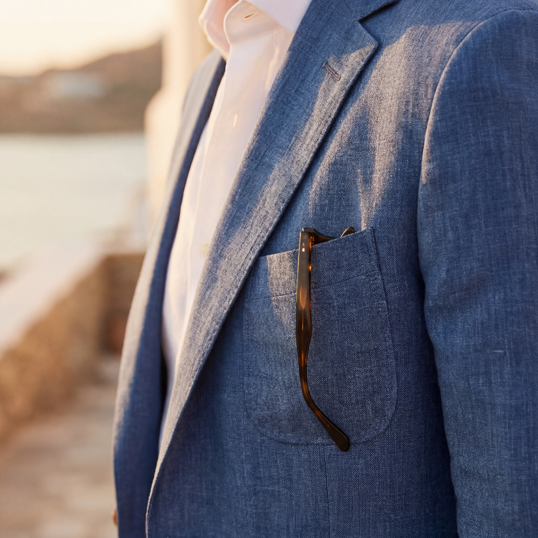 Jasper | Relaxed Linen Blazer for Men's Smart Casual Wear