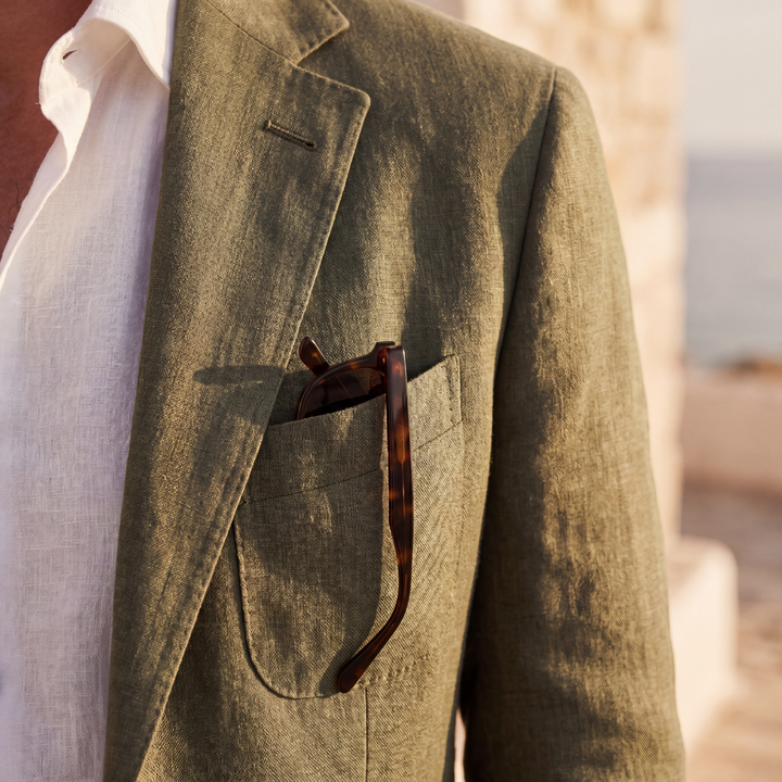 Jasper | Relaxed Linen Blazer for Men's Smart Casual Wear