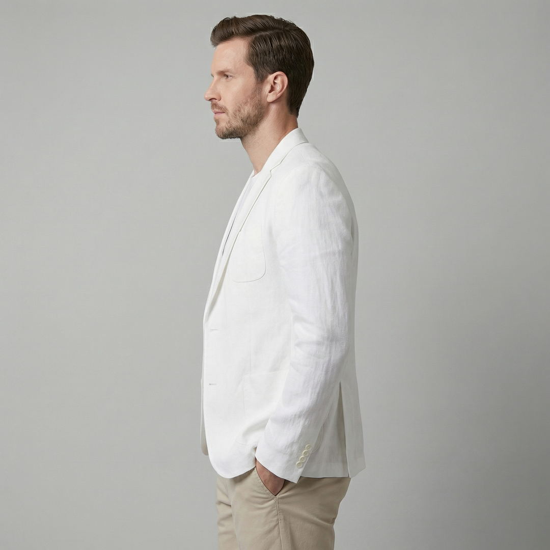 Freddie | Relaxed Linen Blazer for Men's Breathable Tailoring