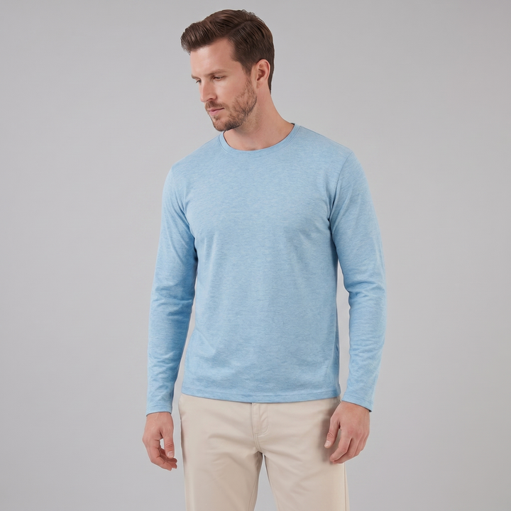 Grayling | Relaxed Melange Crew Neck Jumper for Men
