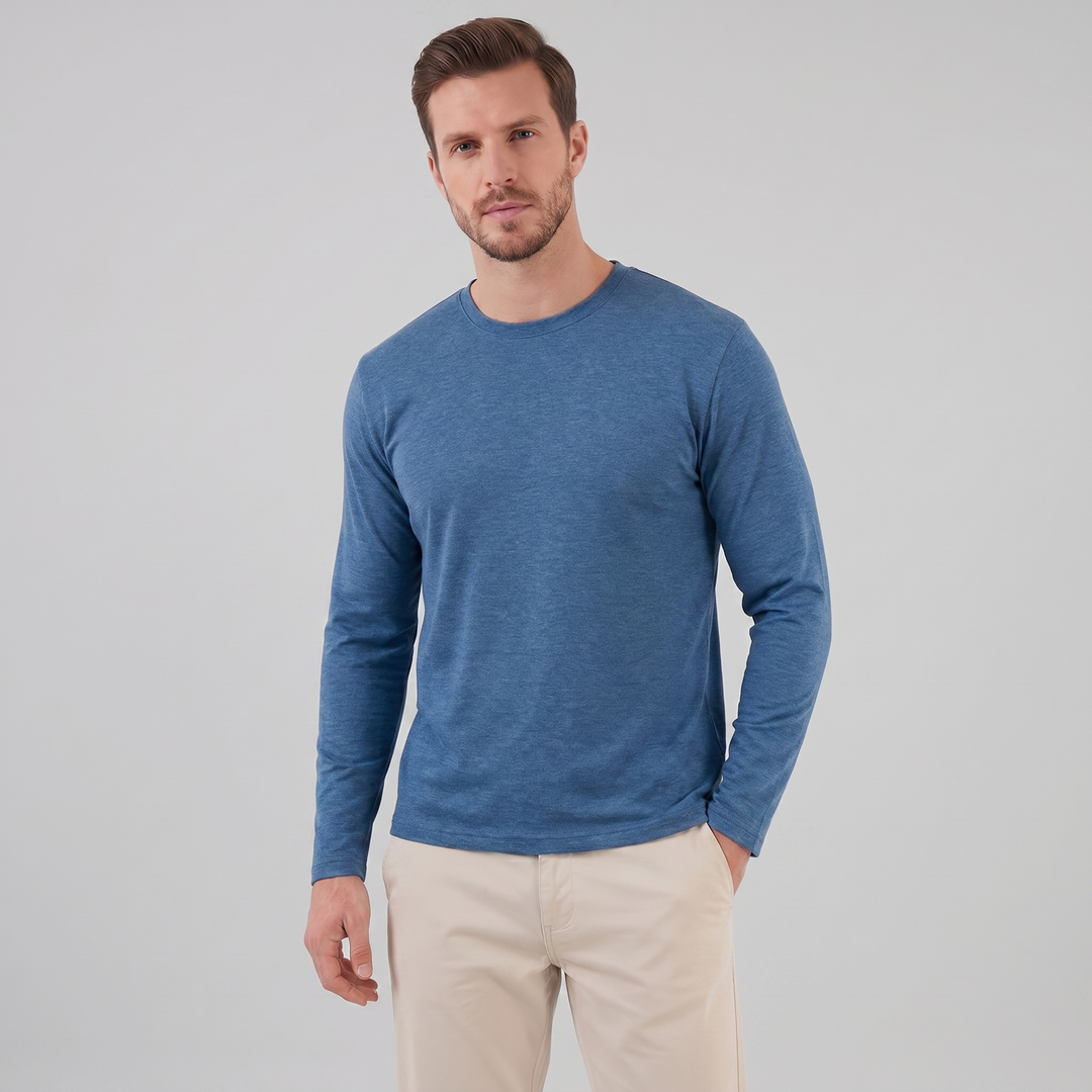 Grayling | Relaxed Melange Crew Neck Jumper for Men