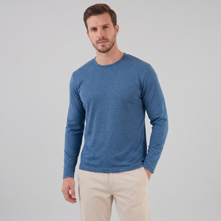 Grayling | Relaxed Melange Crew Neck Jumper for Men