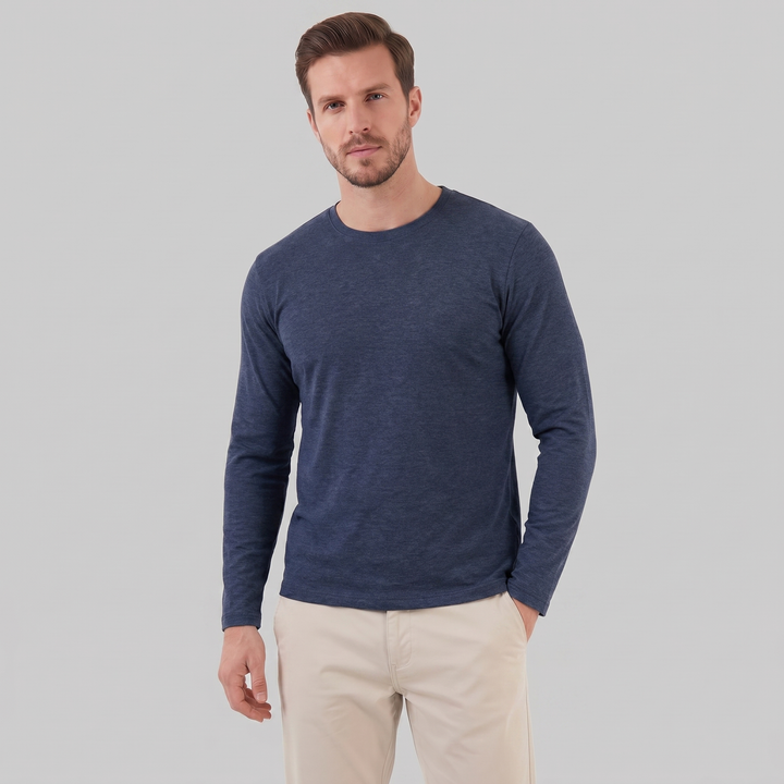 Grayling | Relaxed Melange Crew Neck Jumper for Men