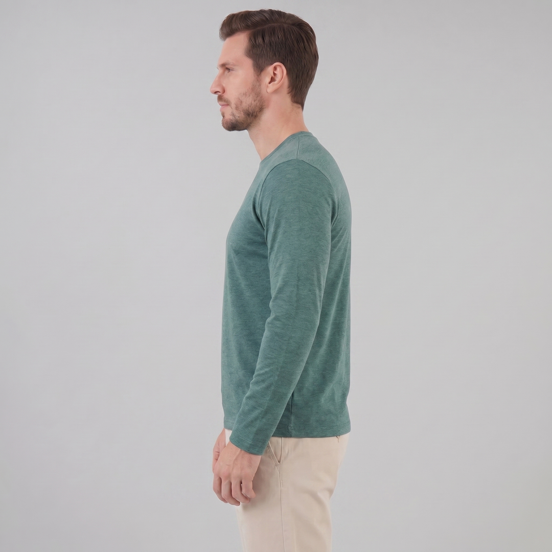 Grayling | Relaxed Melange Crew Neck Jumper for Men