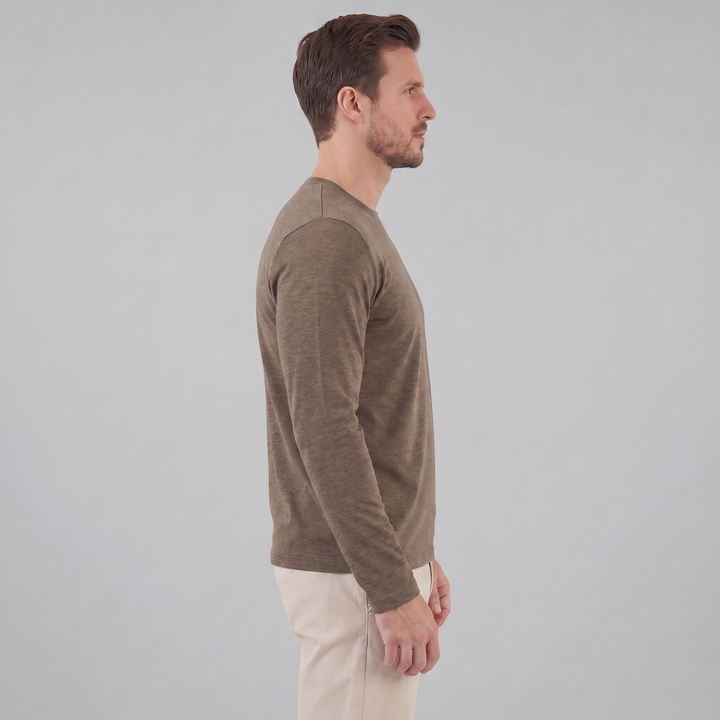 Grayling | Relaxed Melange Crew Neck Jumper for Men