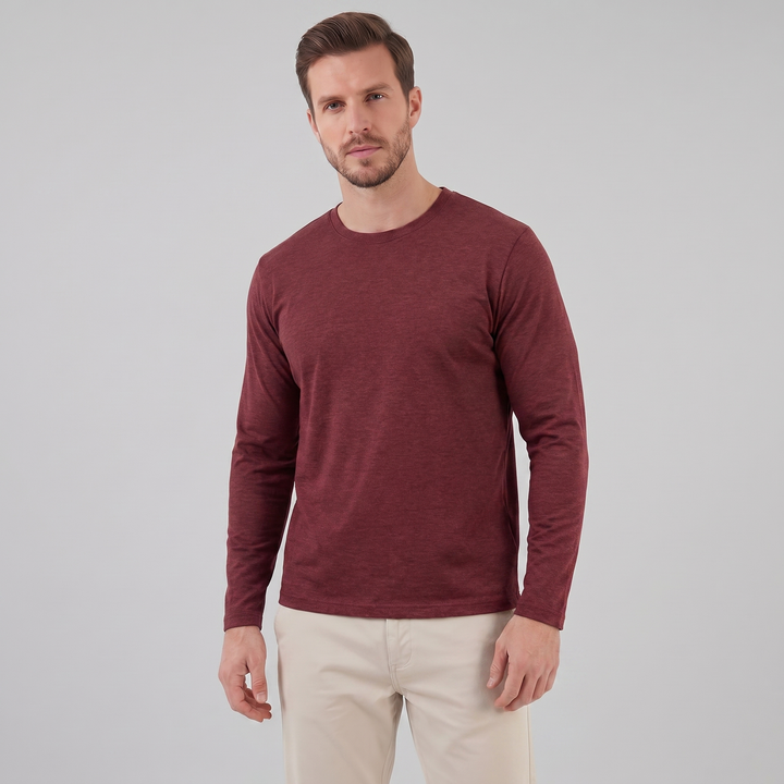 Grayling | Relaxed Melange Crew Neck Jumper for Men
