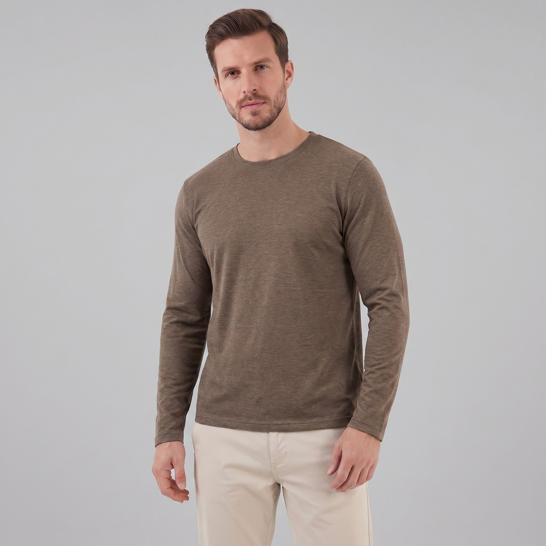 Grayling | Relaxed Melange Crew Neck Jumper for Men