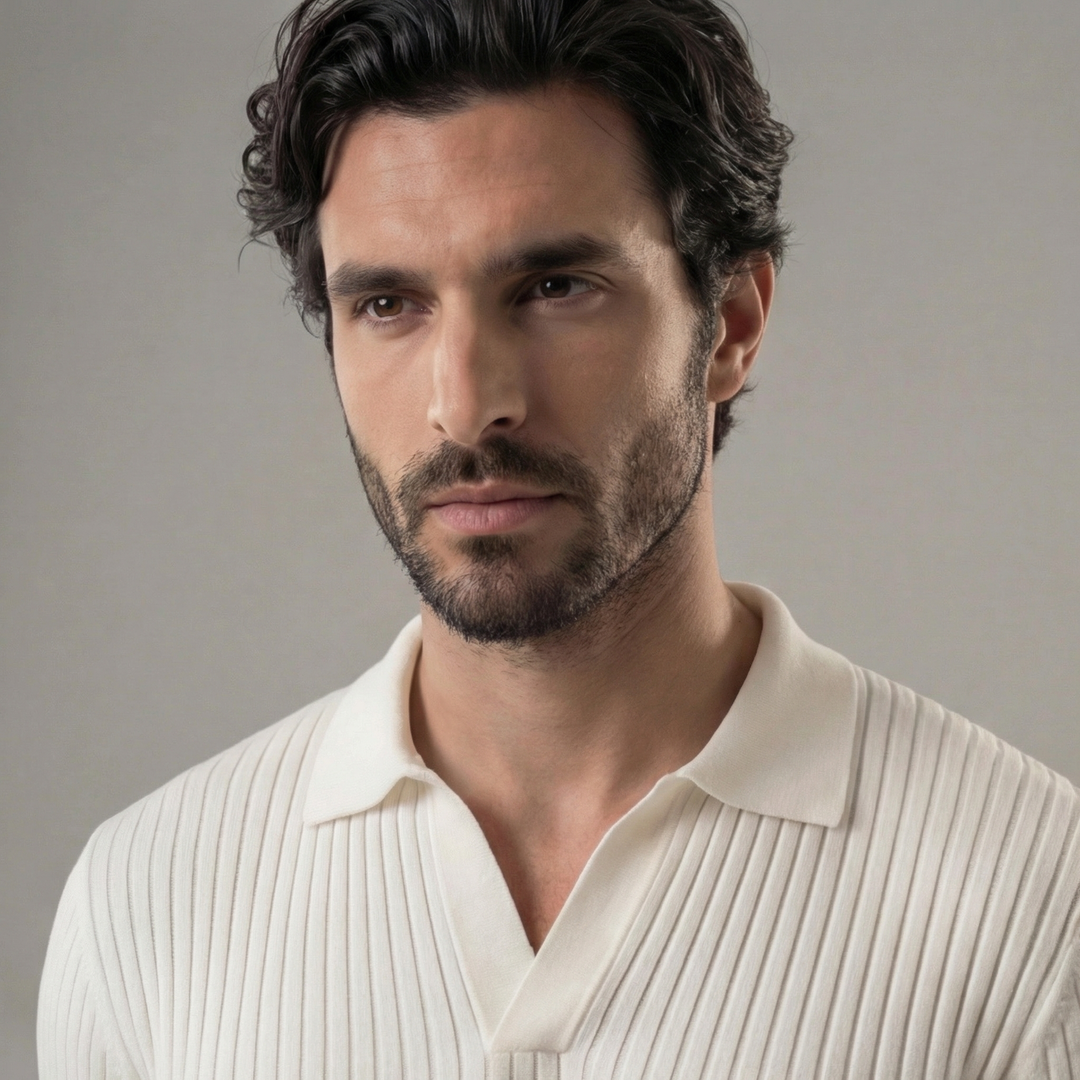 Griffin | Smart Knitted Polo Jumper for Men's Casual Wear