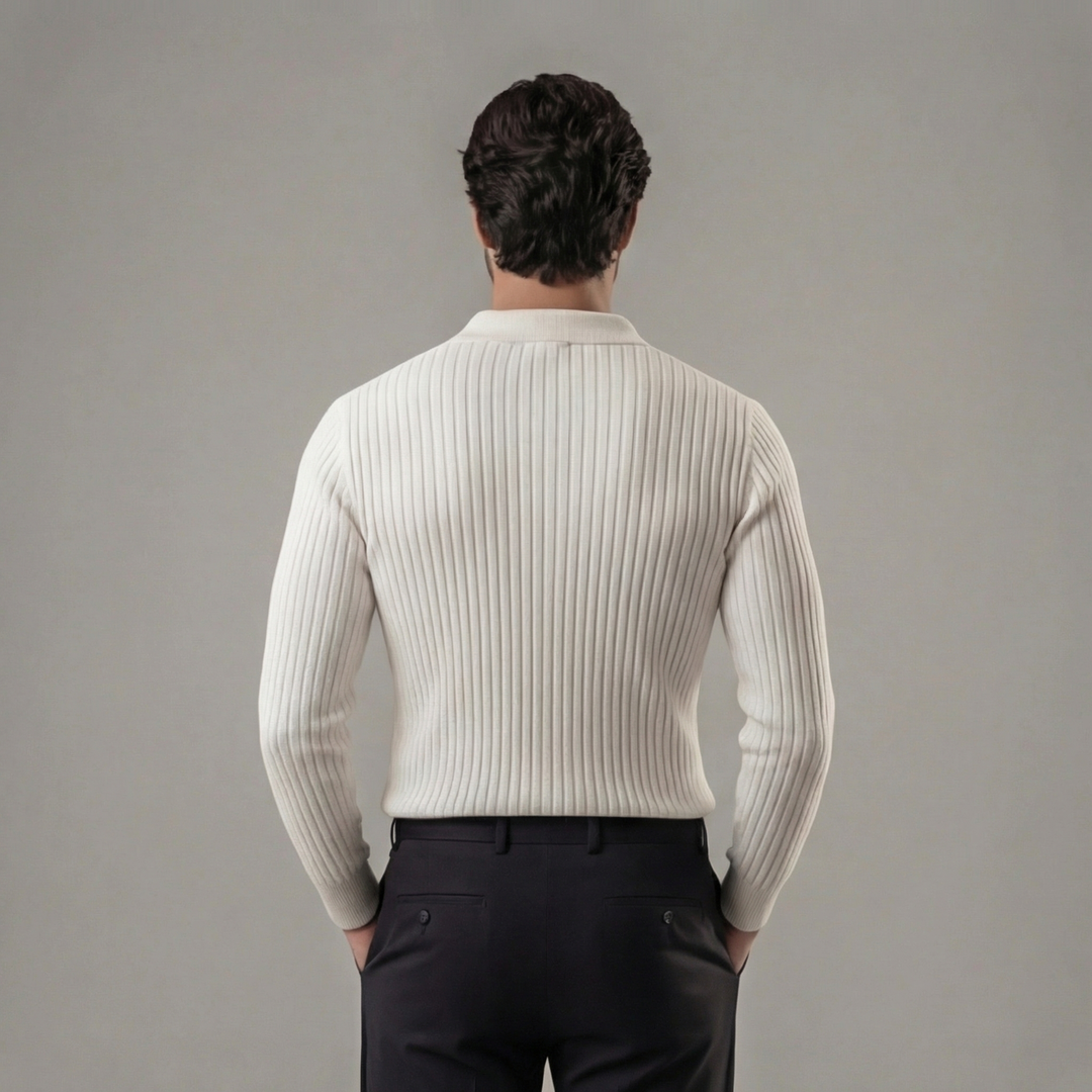 Griffin | Smart Knitted Polo Jumper for Men's Casual Wear