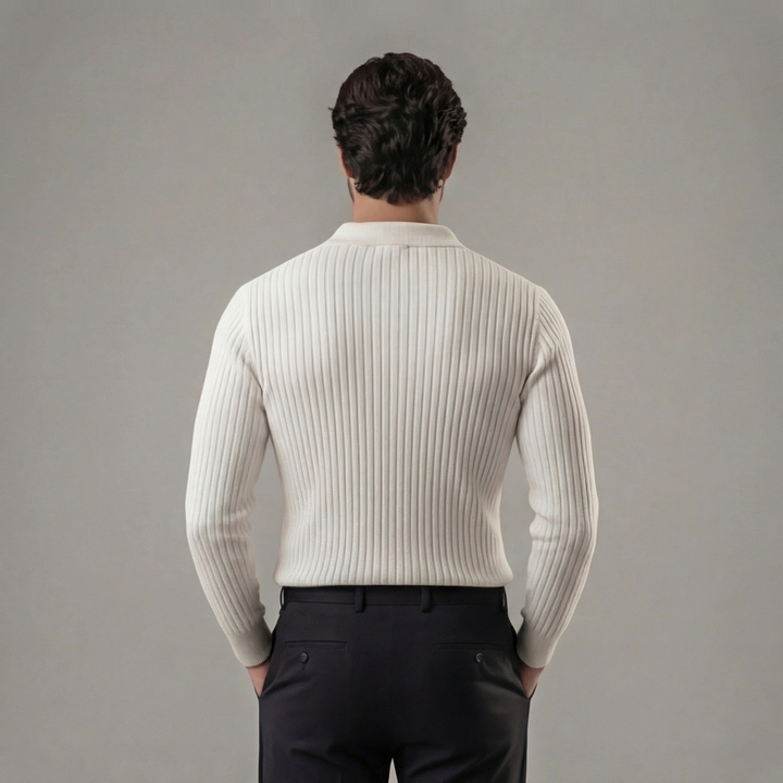 Griffin | Smart Knitted Polo Jumper for Men's Casual Wear