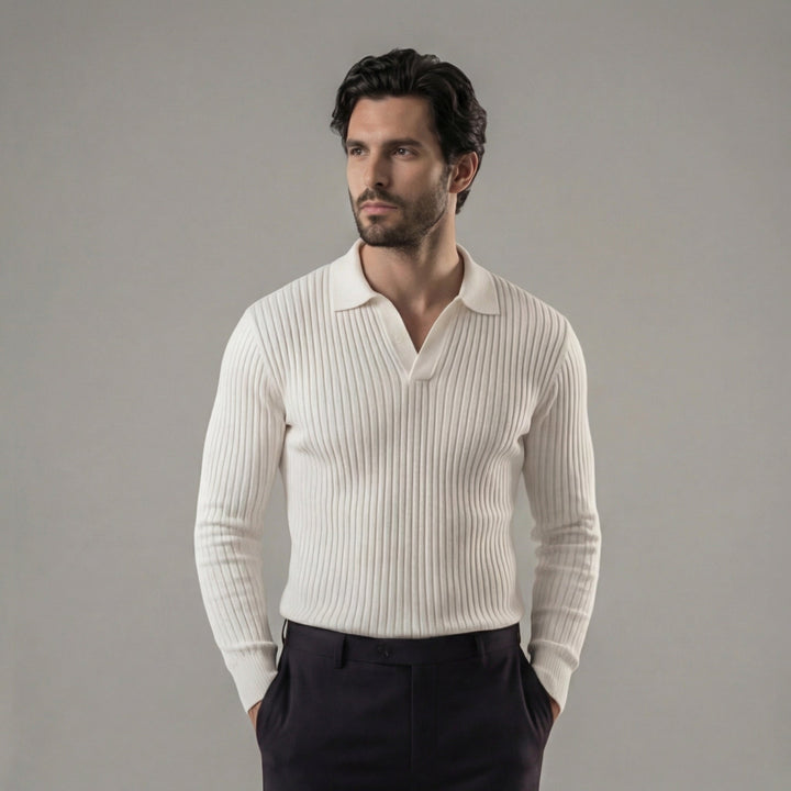 Griffin | Smart Knitted Polo Jumper for Men's Casual Wear