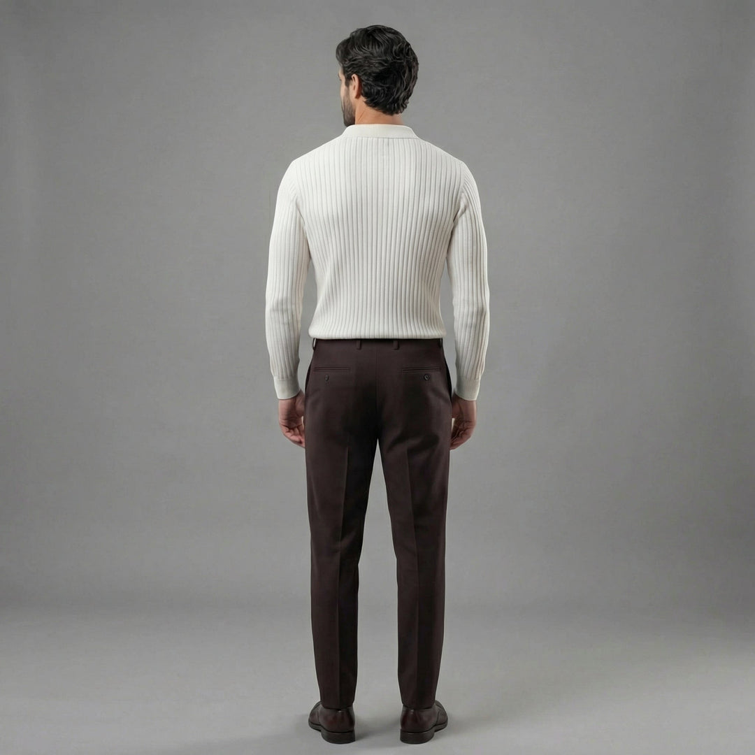 Anthony | Effortless Polo Sweater Men Quarter Zip