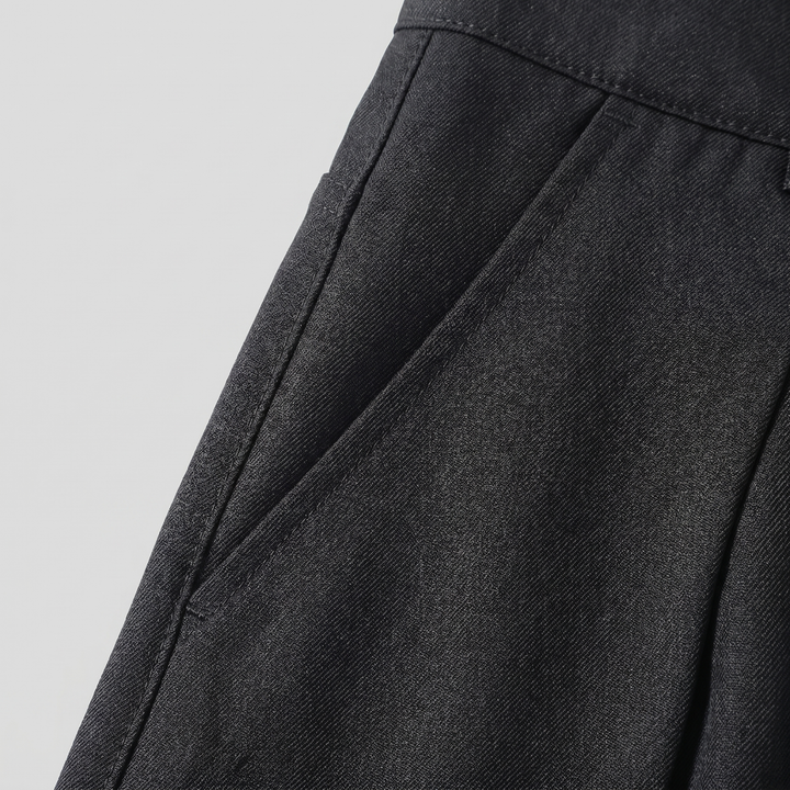 Men's Pleated Wide-Leg Tailored Trousers
