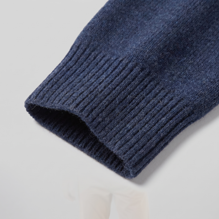 Parker | Relaxed Polo Sweater Men Long Sleeve Knit