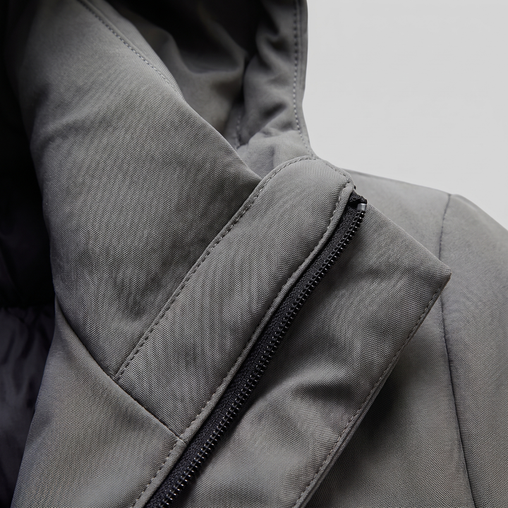 Barnaby | Warm Hooded Quilted Longline Jacket for Men