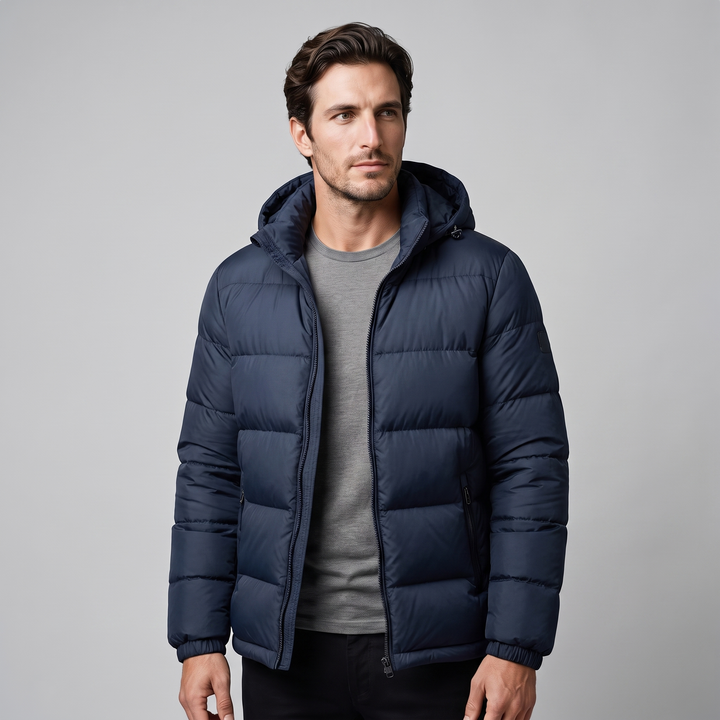 Sylvester | Warm Hooded Quilted Puffer Jacket