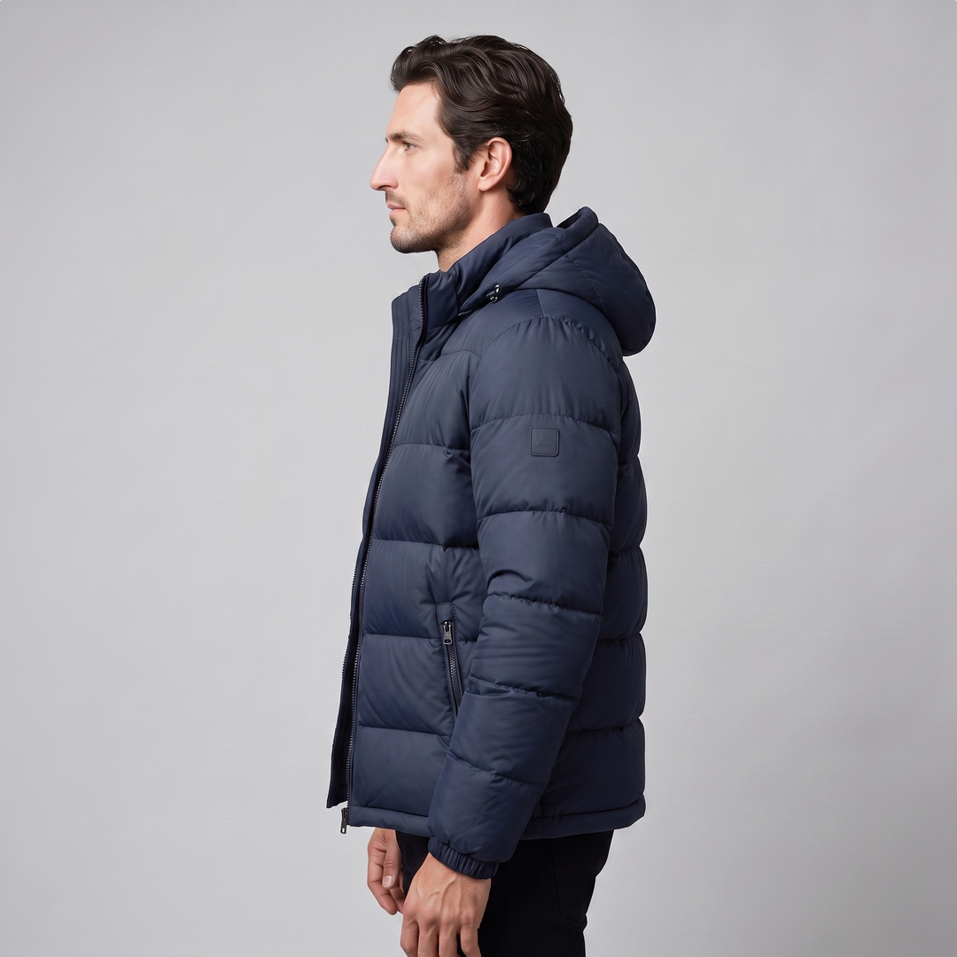 Sylvester | Warm Hooded Quilted Puffer Jacket