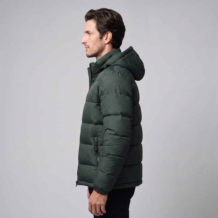 Sylvester | Warm Hooded Quilted Puffer Jacket