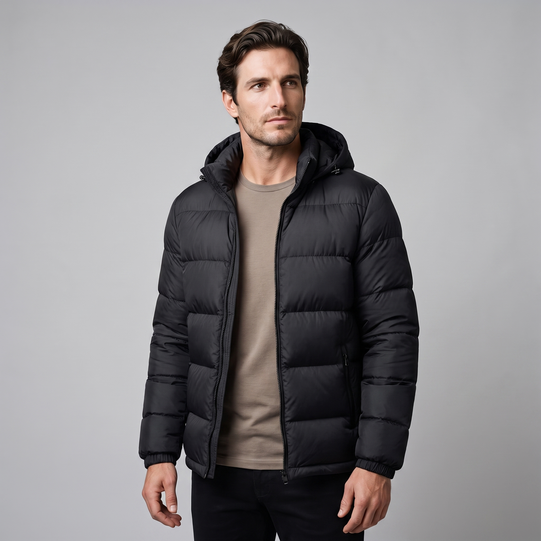 Sylvester | Warm Hooded Quilted Puffer Jacket