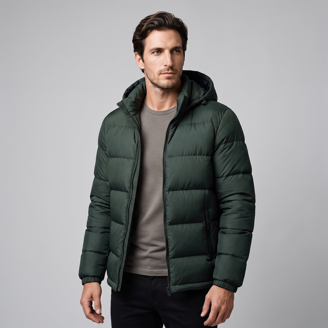 Sylvester | Warm Hooded Quilted Puffer Jacket