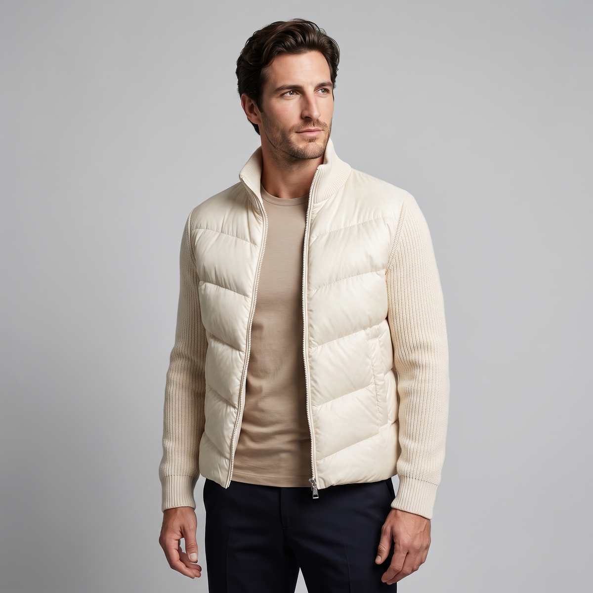 Frederick | Elegant Quilted Hybrid Jacket for Men