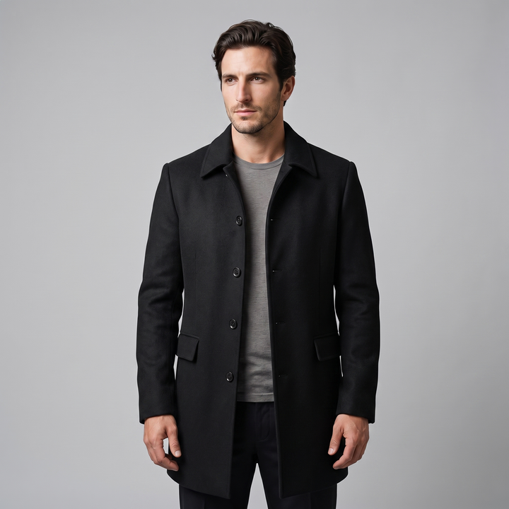 Ignatius | Sharp Quilted Mens Overcoat