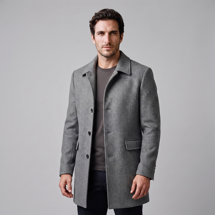 Ignatius | Sharp Quilted Mens Overcoat