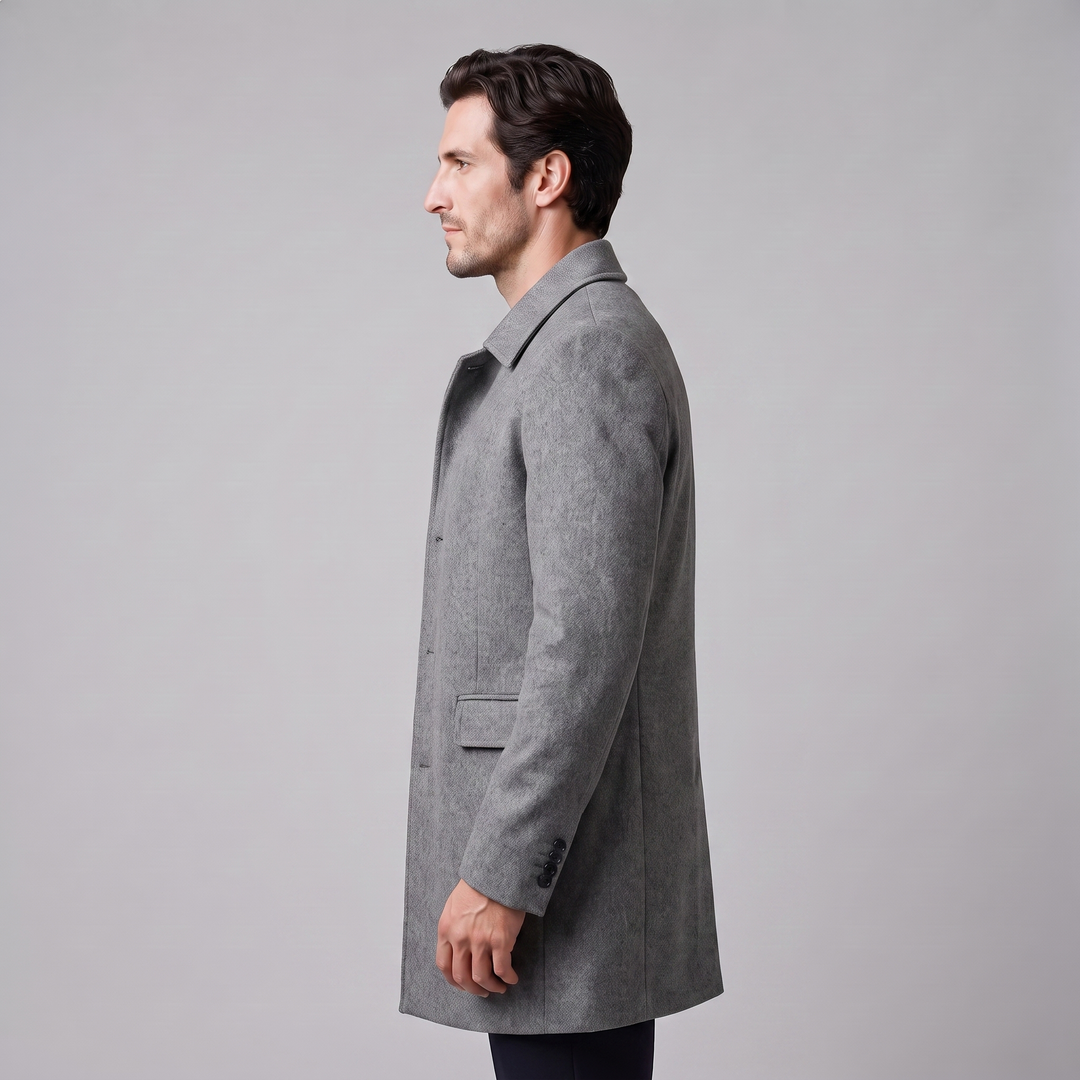 Ignatius | Sharp Quilted Mens Overcoat