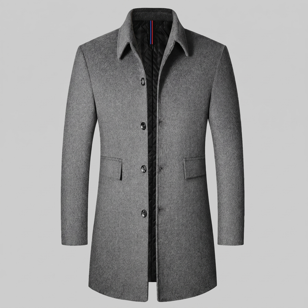 Ignatius | Sharp Quilted Mens Overcoat