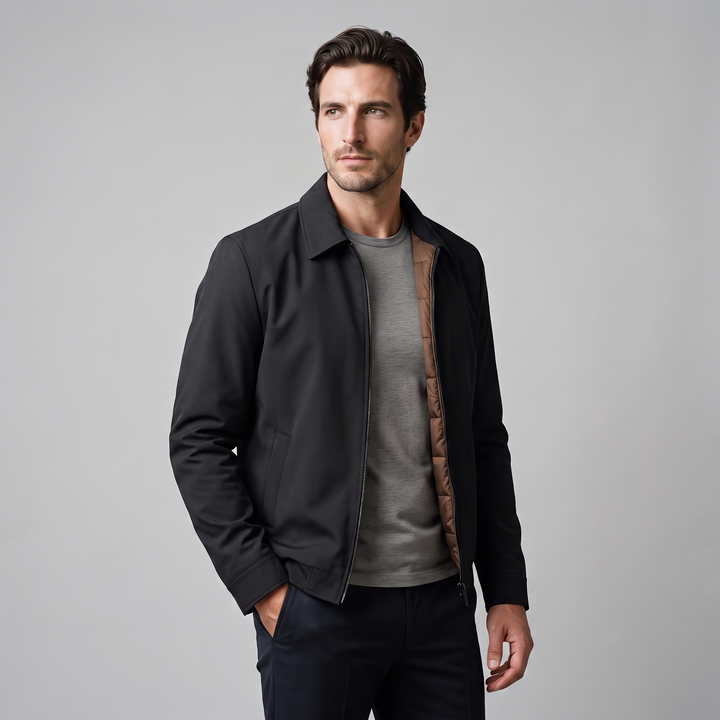 Duncan | Sharp Quilted Lined Zip Jacket for Men