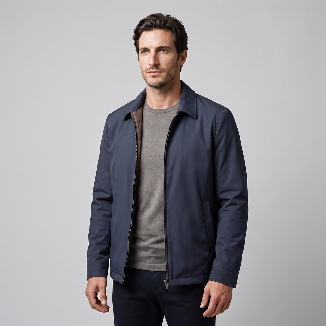 Duncan | Sharp Quilted Lined Zip Jacket for Men