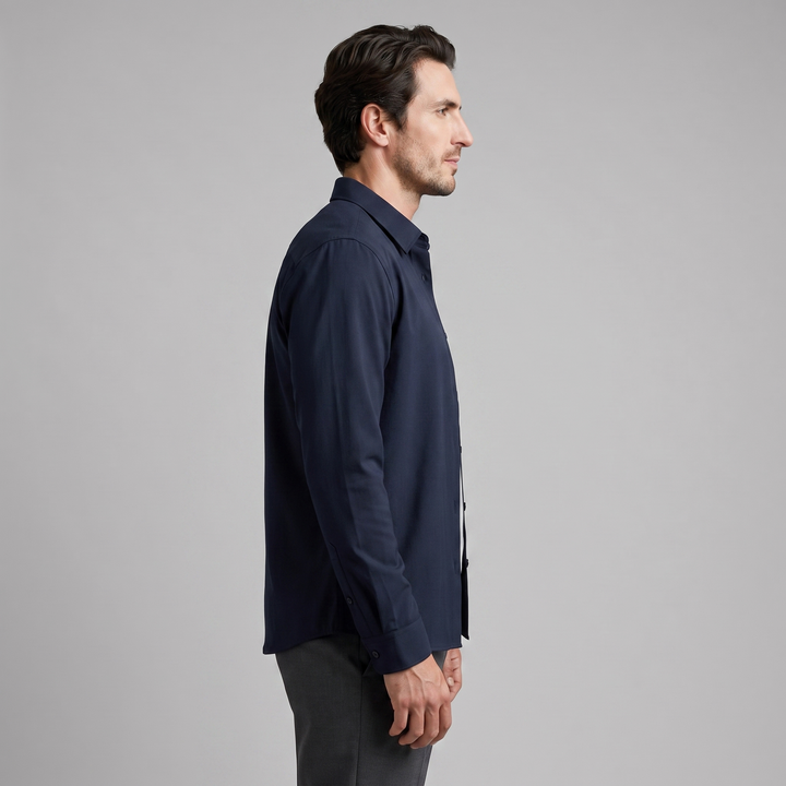 Rowan | Relaxed Viscose Overshirt with Button-Down Front