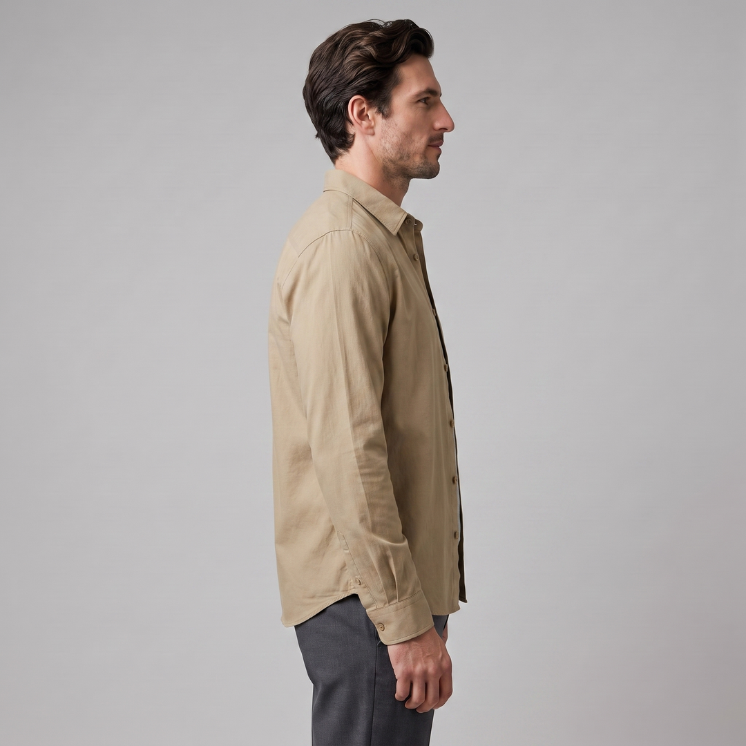 Rowan | Relaxed Viscose Overshirt with Button-Down Front