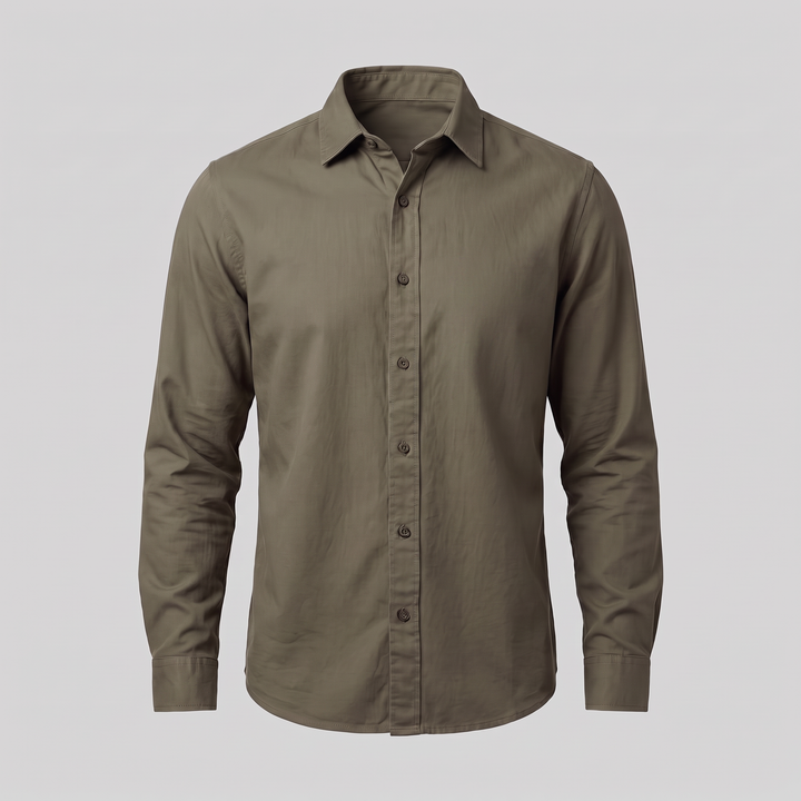Rowan | Relaxed Viscose Overshirt with Button-Down Front