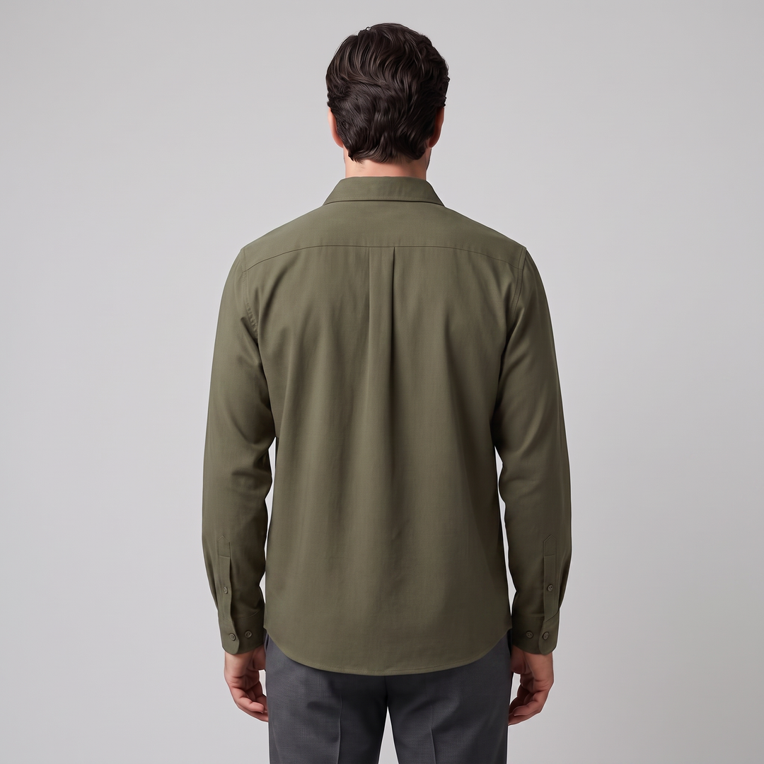 Rowan | Relaxed Viscose Overshirt with Button-Down Front