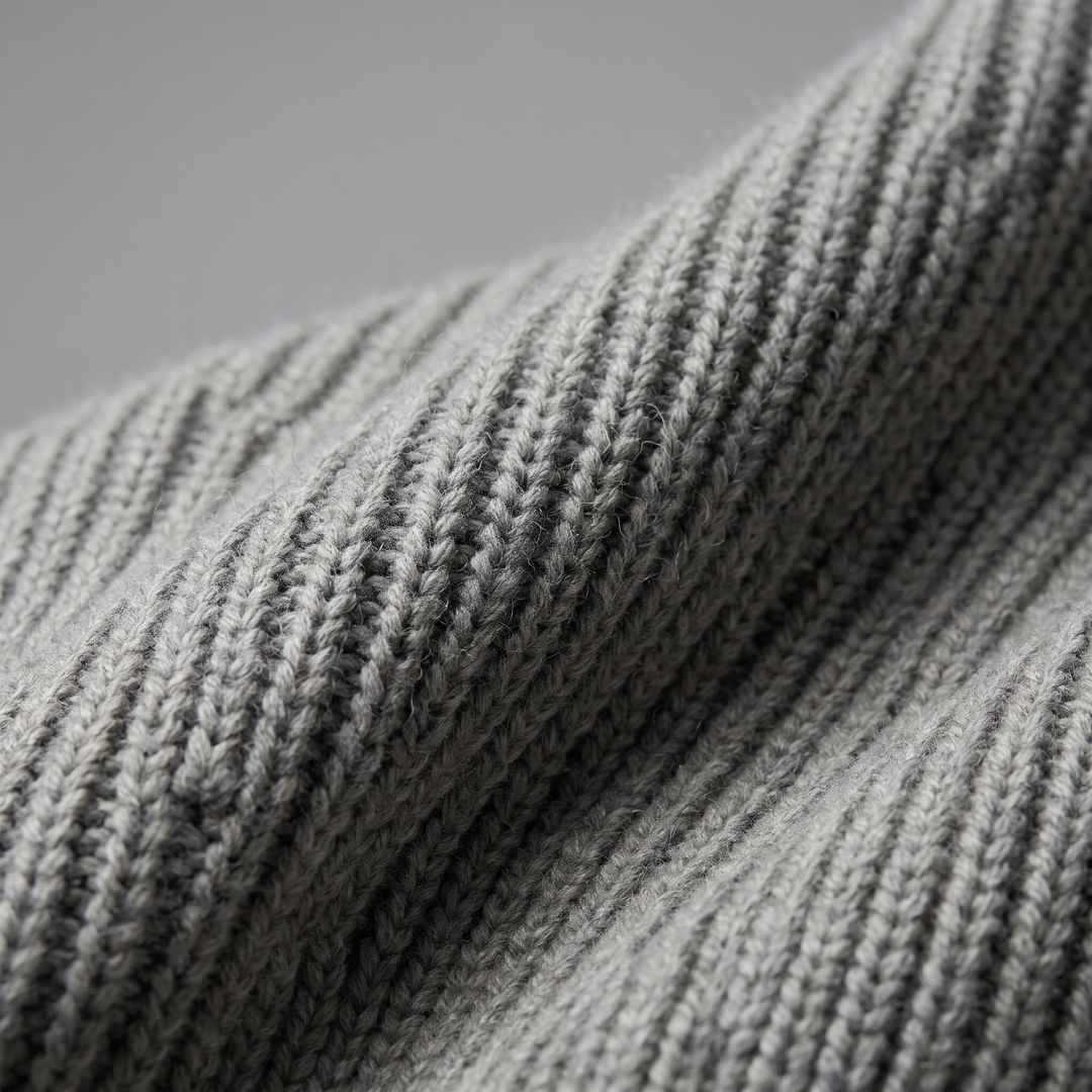 Silas | Sharp Ribbed Full-Zip Knit Cardigan
