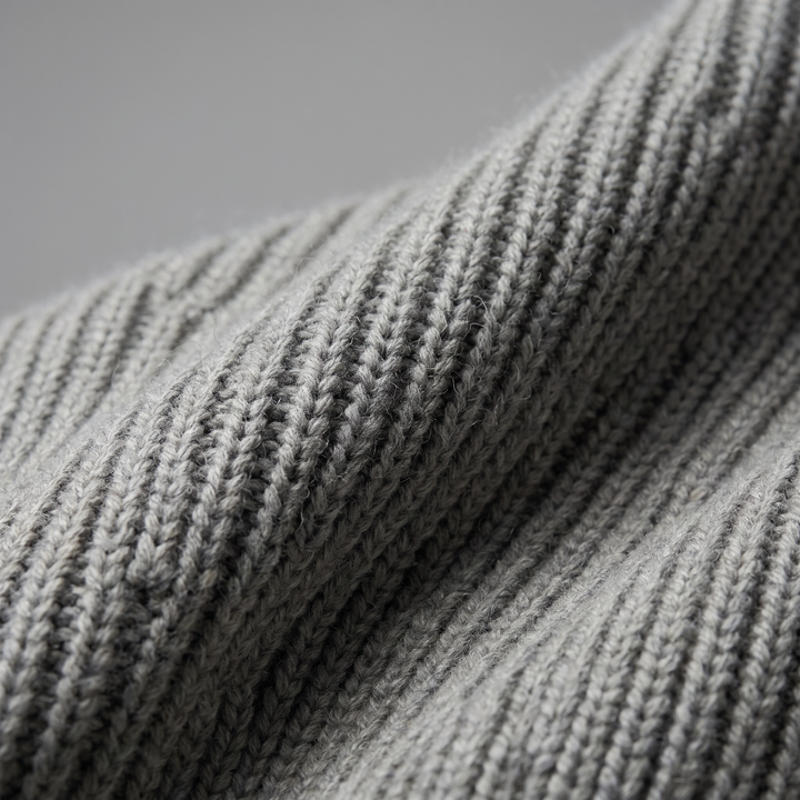 Silas | Sharp Ribbed Full-Zip Knit Cardigan